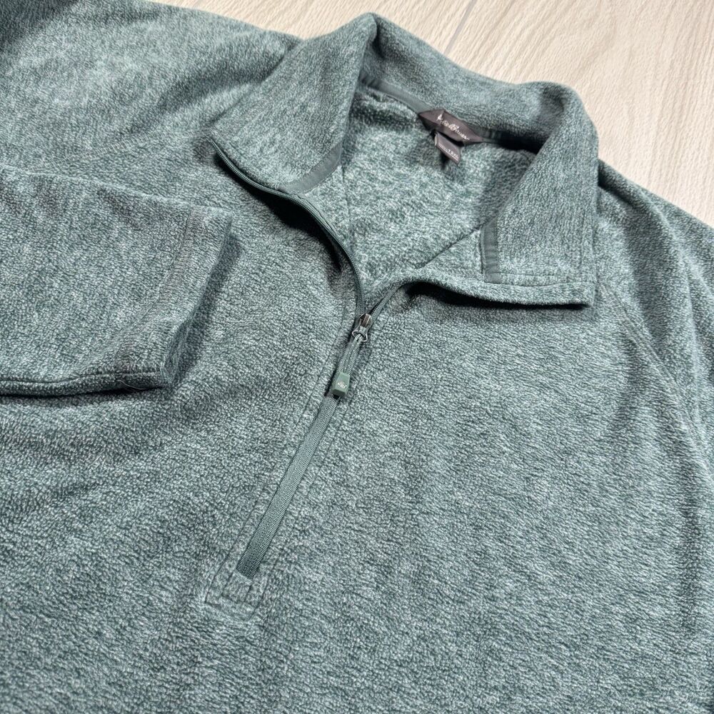 Eddie Bauer Fleece 1/4 Zip Pullover Women’s 2XL Tall Green Outdoors Hiking EUC